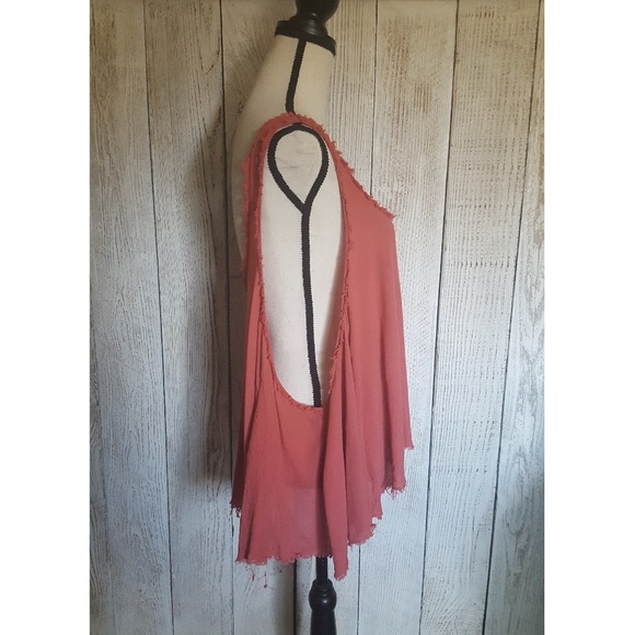 SOLD* Free People Intimately Coral Muscle Tank Top - Picture 2 of 5